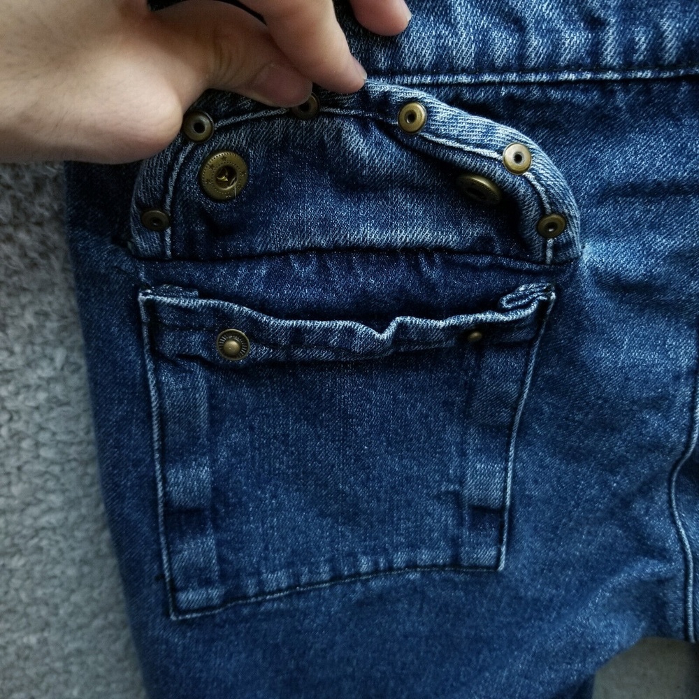 Venus Women's 2 Floral Blue Cropped Jeans Pockets 100% Cotton 30" 23" 8.5" - Picture 11 of 12